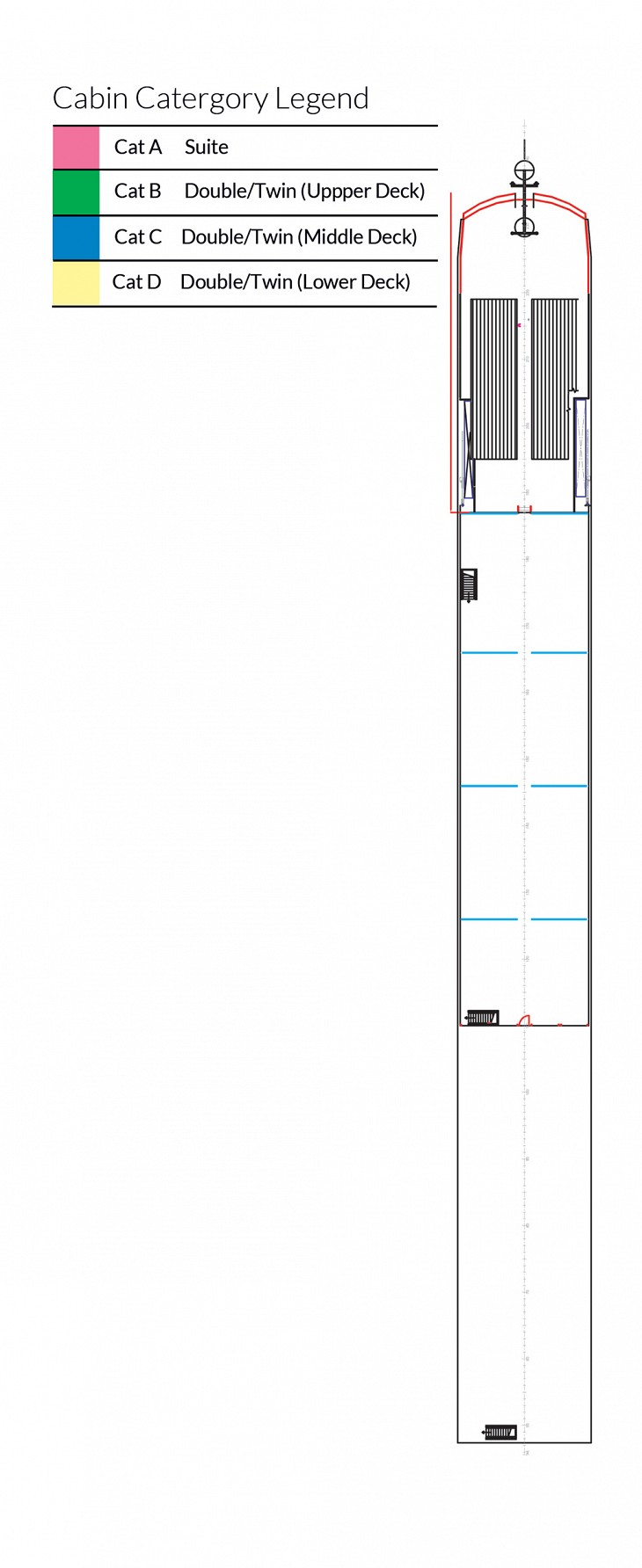 Deck Plan of Sun Deck