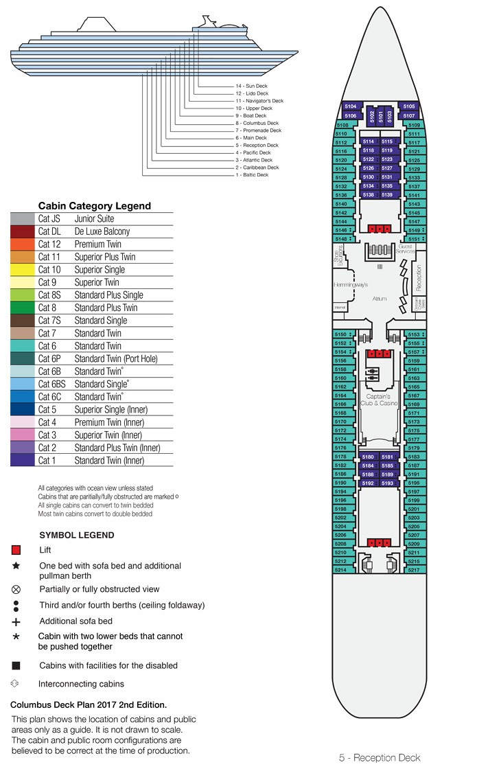 Deck Plan of Reception Deck