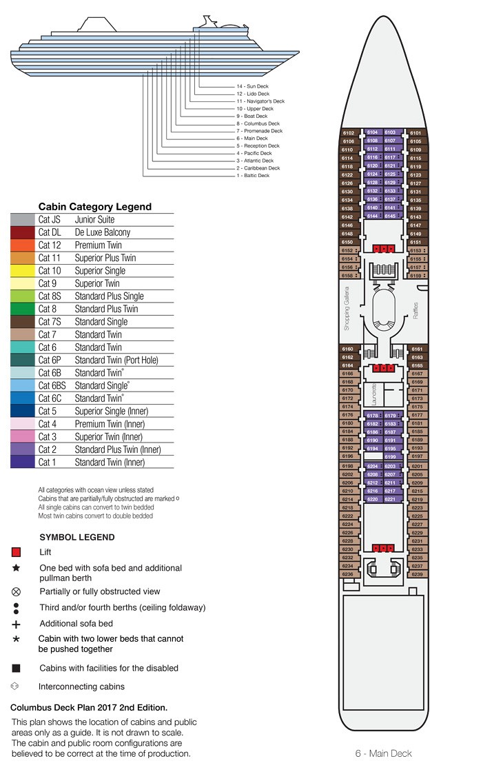 Deck Plan of Main Deck