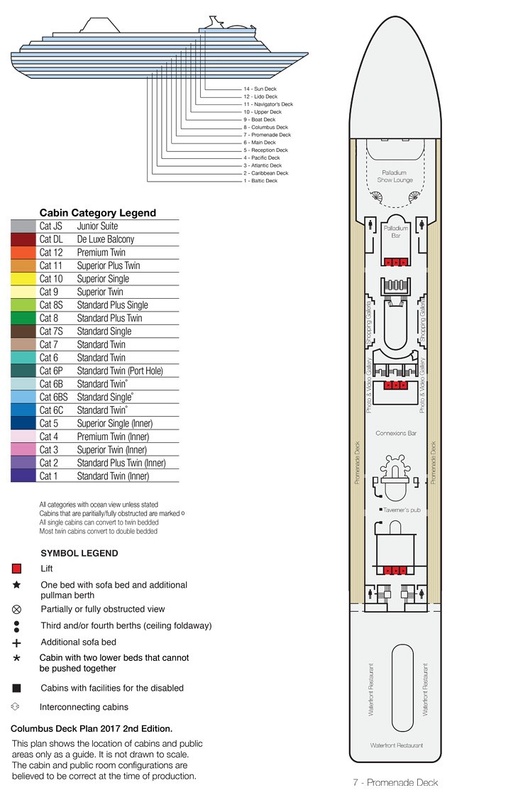 Deck Plan of Promenade Deck