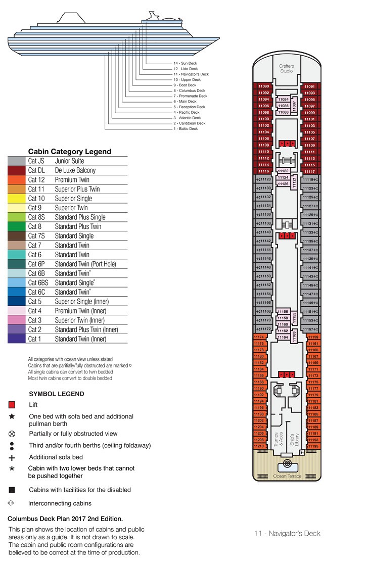 Deck Plan of Navigator’s Deck