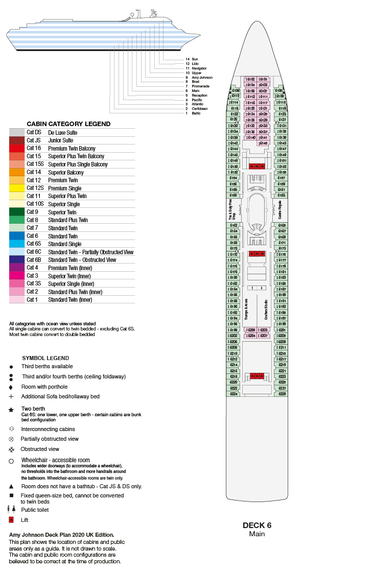 Deck Plan of Main Deck