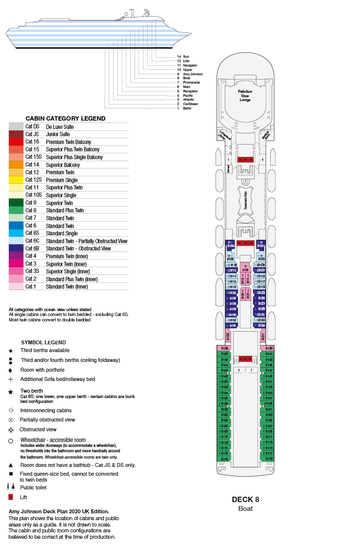 Deck Plan of Boat Deck