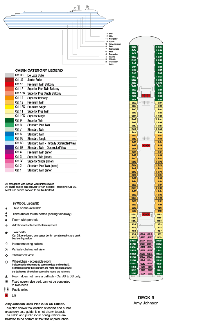 Deck Plan of Amy Johnson Deck